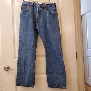 LEVI'S Original CLASSIC 501 XX, BUTTON Blue Jeans 34x29